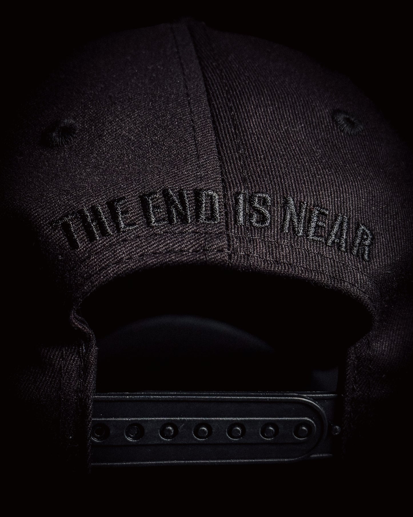 HURRY UP TOMORROW HAT - BLACK x BLACK