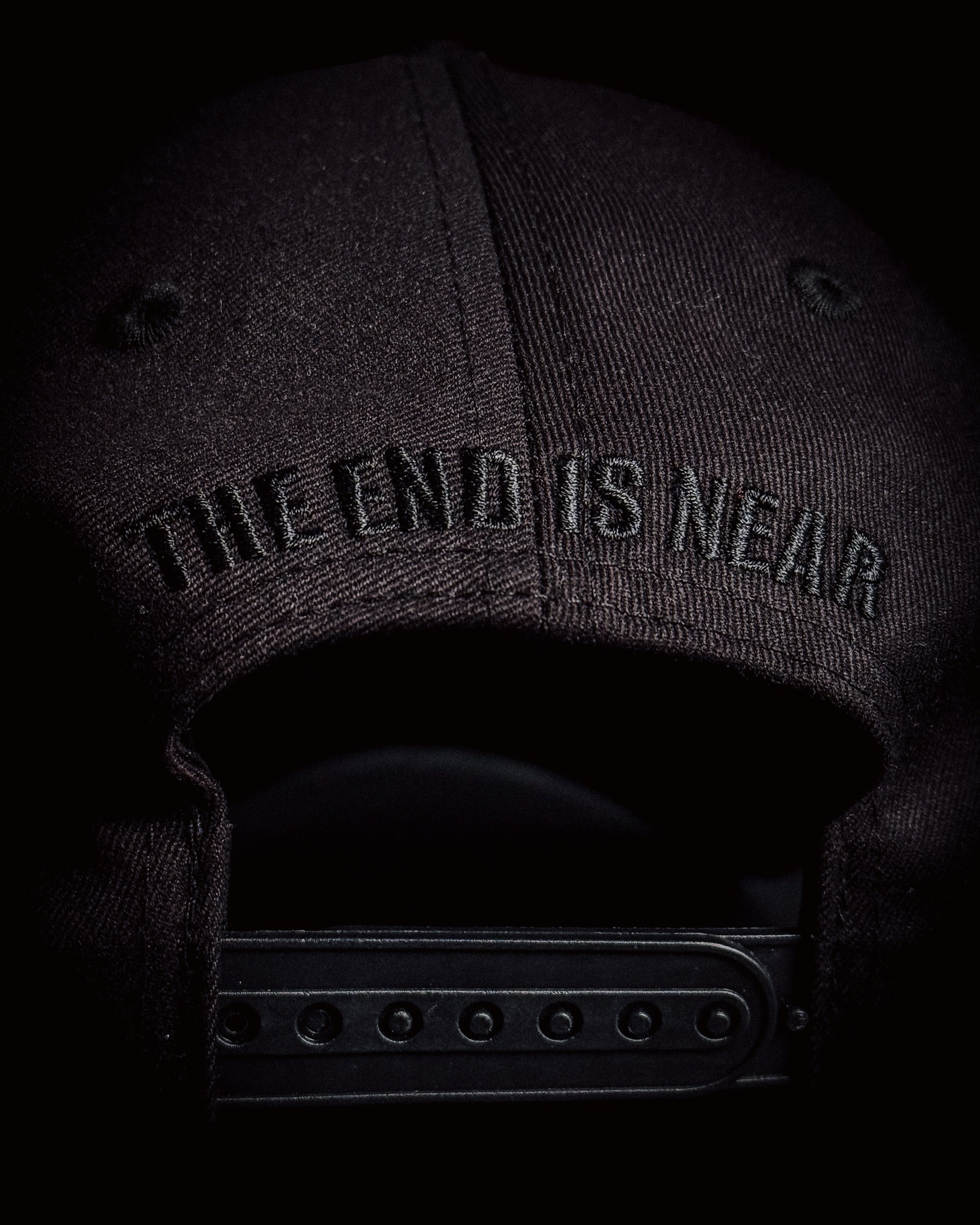 HURRY UP TOMORROW HAT - BLACK x BLACK