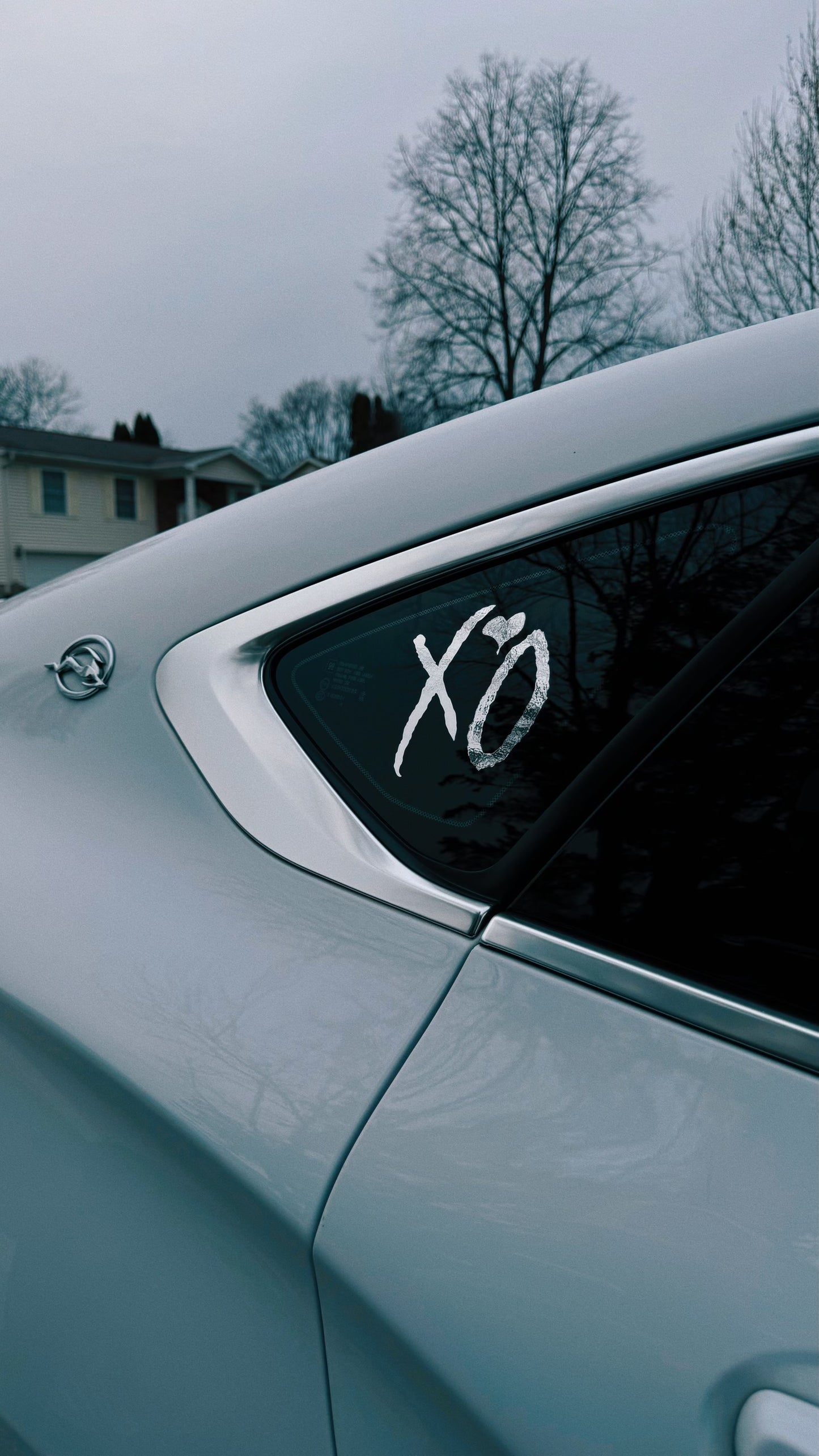 CHROME XO DECAL - 2 PACK