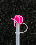 PINK XO: STRAW TOPPER