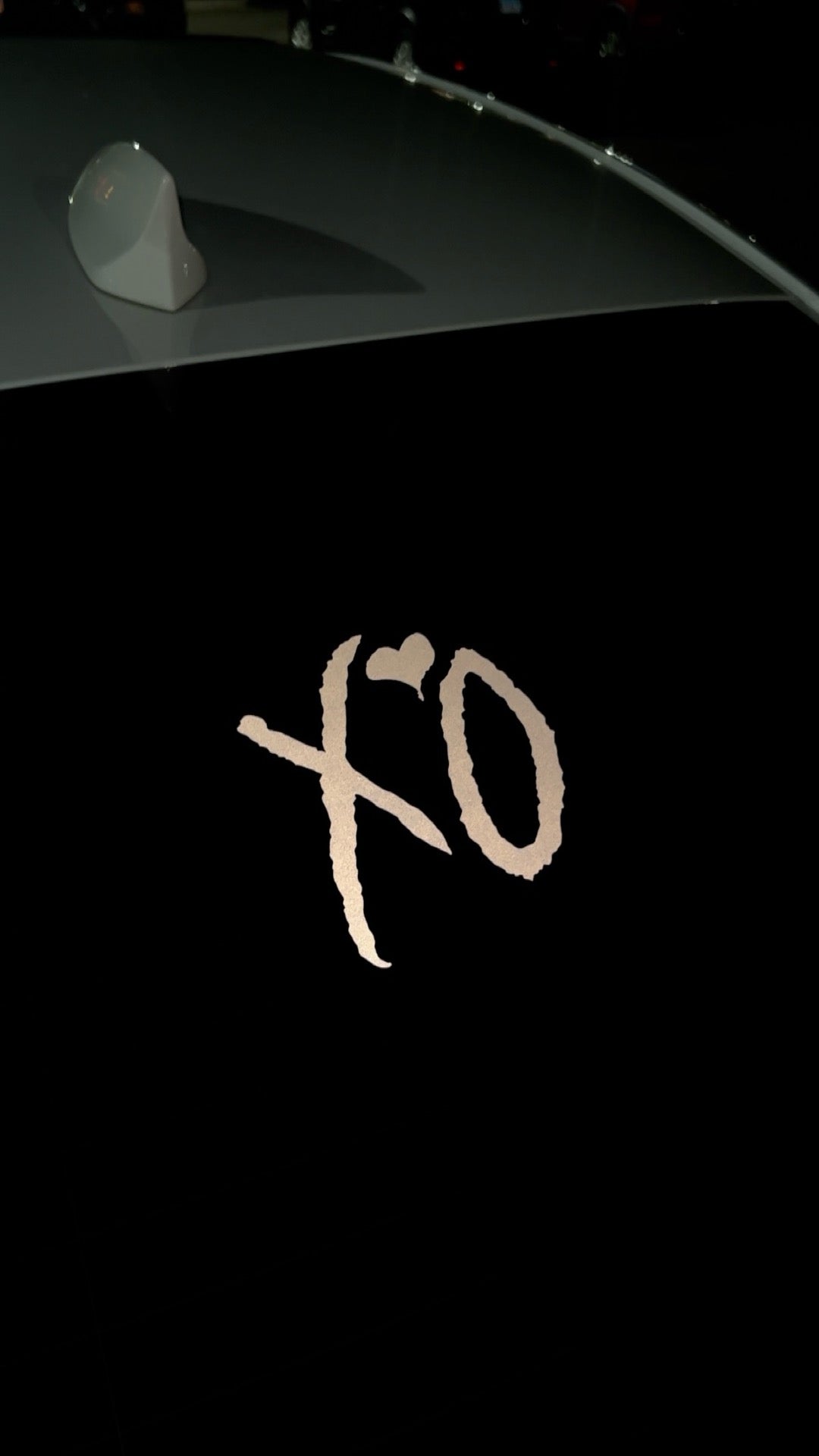 6” XO CAR DECAL: BLACK REFLECTIVE