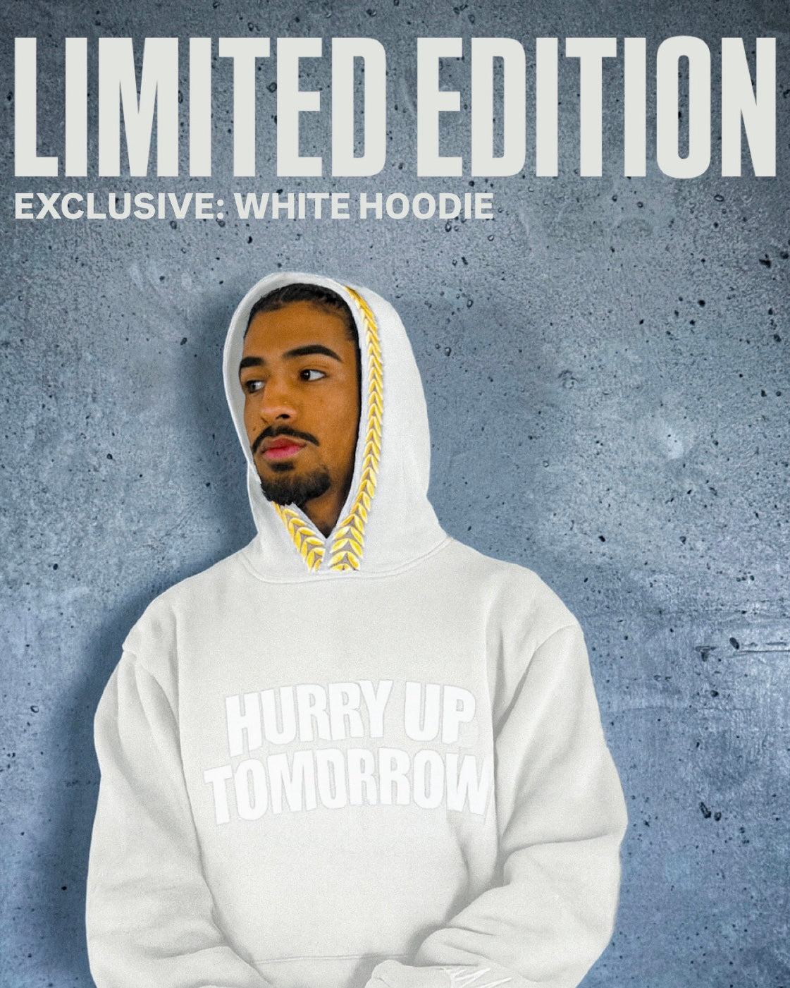 PRE ORDER: HUT ROBE HOODIE - WHITE