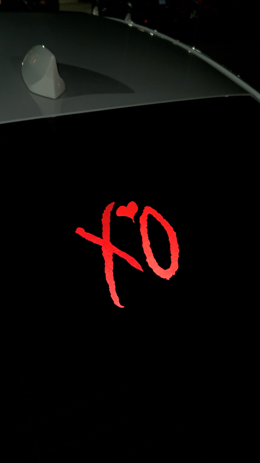 6” XO CAR DECAL: RED REFLECTIVE