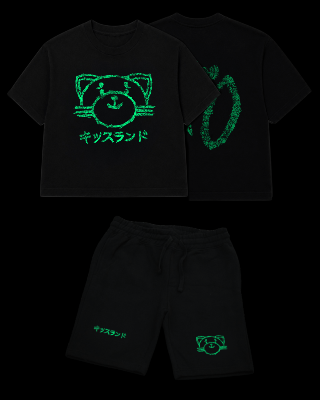 PRE ORDER: KISS LAND BUNDLE 1: OXCY XO TEE & SHORTS