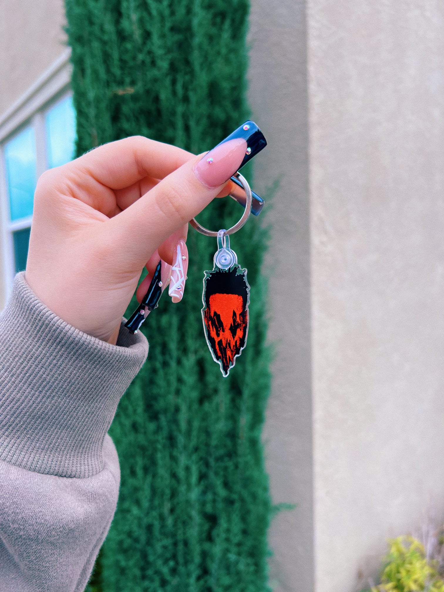 Spooky Melted Face Keychain
