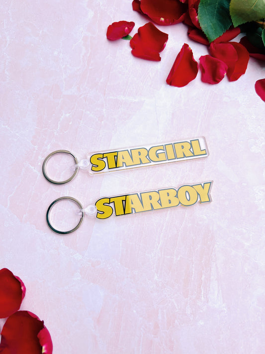 STARBOY + STARGIRL KEYCHAIN SET