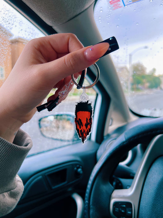 Spooky Melted Face Keychain